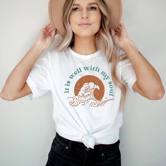 Tops - Handmade It Is Well With My Soul Tee